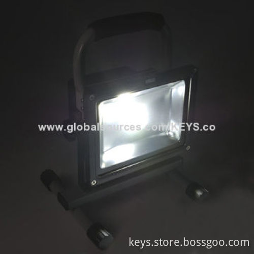 26W Portable Emergency Warning Light with 2 Modes, White Light and Red Blue Strobe